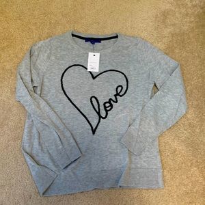 Apartment 9 grey sweater size M NWT